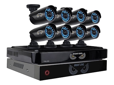 Night Owl 8 Channel Smart Video Security System with 8 Cameras and 2TB HDD B BBA720 82 8