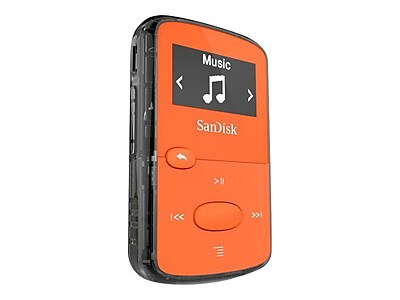 SanDisk Clip Jam SDMX26 008G 646O 8GB Flash MP3 Player Orange