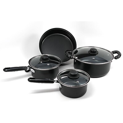 Better Chef 7-Piece Deluxe Cookware Set, Black (F77)