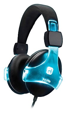 iHome iB91BC Over the Ear Bluetooth Wireless Headphones with Microphone Black Blue
