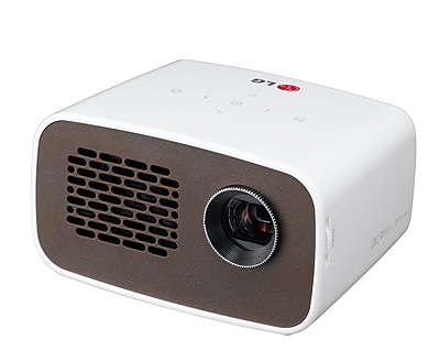 LG PH300 MiniBeam HD LED Projector, White/Brown