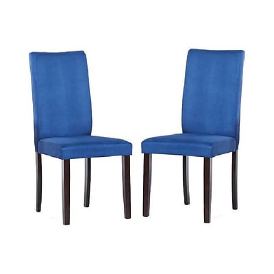 Warehouse of Tiffany Tiffany Shino Parsons Chair Set of 2 ; Blue