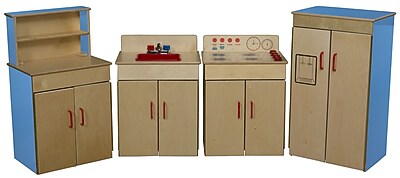 Wood Designs 4 Piece Classic Appliance Set; Blueberry