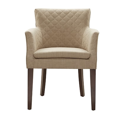 Madison Park Rochelle Arm Chair; Cream Espresso
