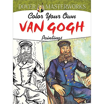 Dover Masterworks: Color Your Own Van Gogh Paintings Adult coloring book, Paperback
