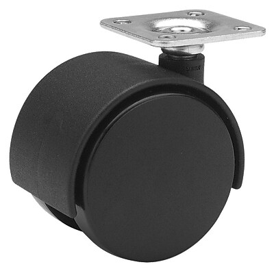 Richelieu Madico Dual Wheel Casters 40mm Swivel Black 2 Set F24422