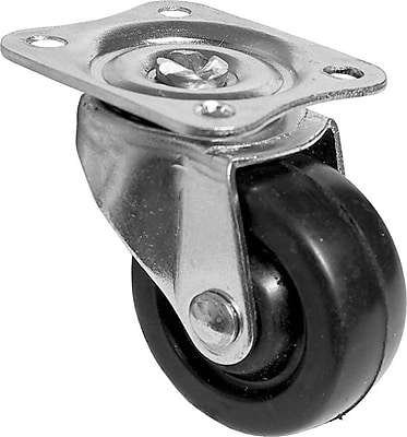 Richelieu Madico Rubber Caster Swivel 40mm Fixed Black F22903