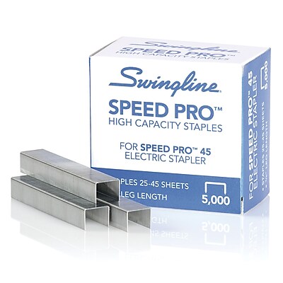 Swingline Speed Pro High Capacity Staples 3 8 Leg Length 210 Per Strip 5 000 Per Box