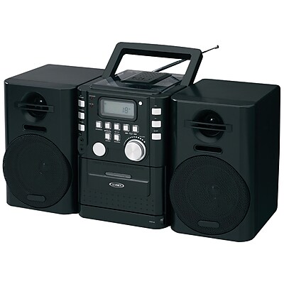 JENSEN JENCD725 Portable CD Music System with Cassette and FM Stereo Radio