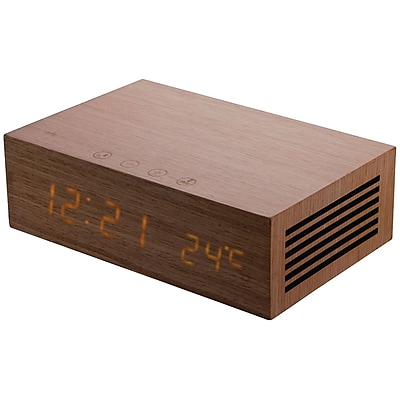 HOMTIME M9 Wood Bluetooth Alarm Clock with Dual USB Charging Ports (SFN19309)