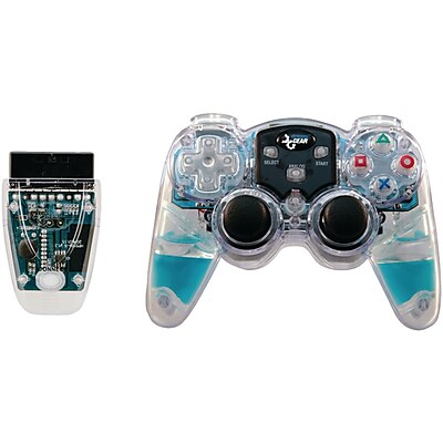 DREAMGEAR DRM524 Lava Glow Wireless Controller for Playstation 2 Blue