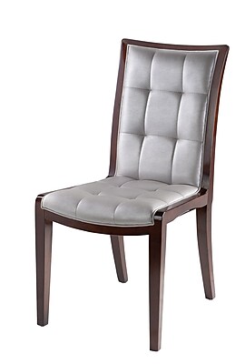 Ceets King Parsons Chair Set of 2 ; Silver