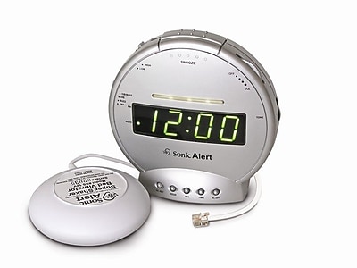 Sonic Alert Sonic Boom Vibrating Alarm Clock with Telephone Signaler