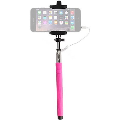 iBower Compact Selfie Stick (Pink) (IBO-BTM30P)