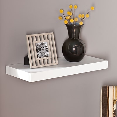 Southern Enterprises Chicago 24 Floating Shelf, White (EN7243)