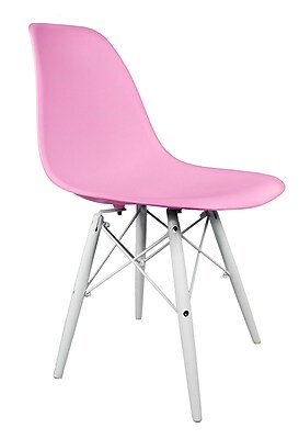 eModern Decor Slope Side Chair; Pink