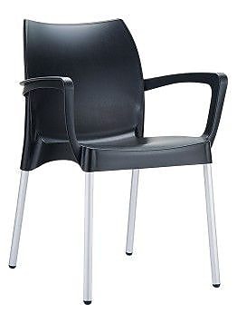 Siesta Exclusive Dolce Arm Chair; Black