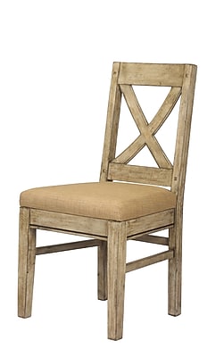 French Heritage Pyrenees Side Chair; Driftwood Cream