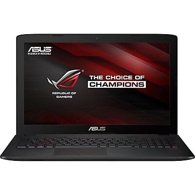 ASUS ROG GL552VW-DH71 15.6 Gaming Laptop, LCD, Intel i7-6700HQ Quad-Core, 1TB HDD, 16GB RAM, Windows 10, Metallic