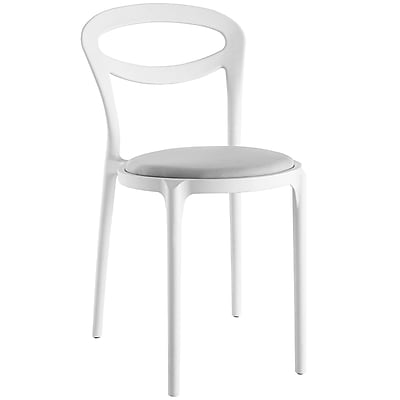 Modway Assist Fabric Side Chair White Gray EEI 1772 WHI GRY