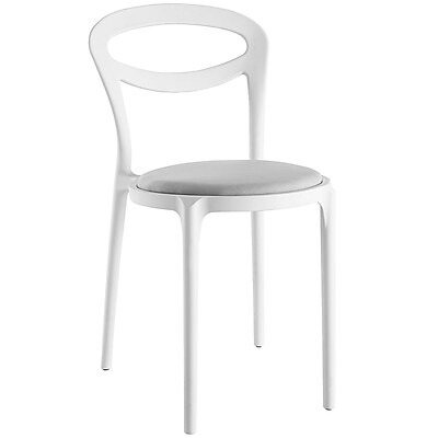 Modway Assist Fabric Side Chair White Gray EEI 1772 WHI GRY