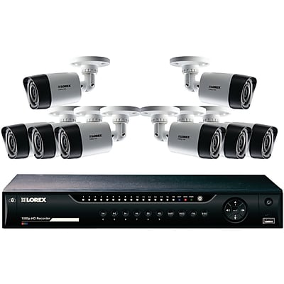 Lorex 16 channel 1080p HD DVR With 1TB 8 1080p Security Cameras