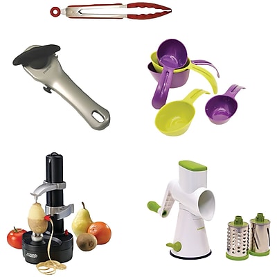 Starfrit Gadget Kit With Rotato Express Tongs Can Opener Measuring Cups Drum