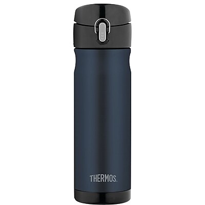 Thermos Stainless Steel Vacuum Insulated Direct Drink Backpack Bottle 16oz midnight Blue