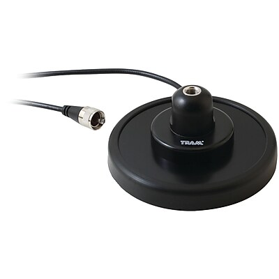 Tram CB 5 Magnet Mount Antenna Steel Housing With Rubber Boot 17ft Coaxial Cable black