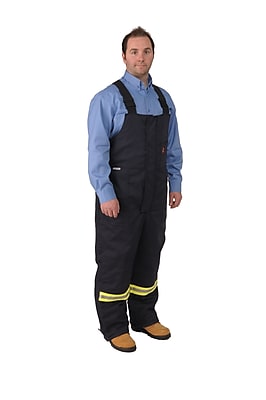 Viking Firewall FR Striped Insulated Overalls 9oz. Dark Navy 515791100XL