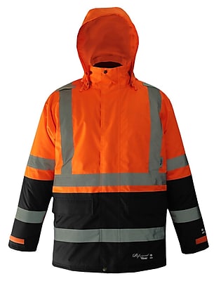 Viking Professional Freezer Trilobal Ripstop 2 tone Safety Jacket Orange D6455JO XXL