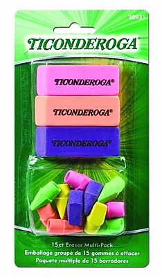 Dixon Ticonderoga Office and School Eraser Combination Set