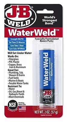 J B Weld WaterWeld Epoxy Putty 2 oz.