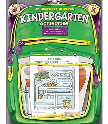 Frank Schaffer Kindergarten Activities Homework Helper Workbook