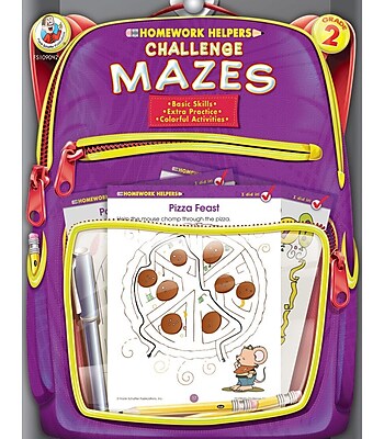 Frank Schaffer Challenge Mazes Workbook Grade 2