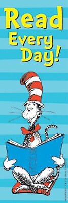 Eureka Cat In The Hat Read Every Day Bookmark Grades pre school 6th