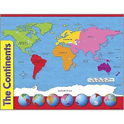 Trend Enterprises The Continents Learning Chart