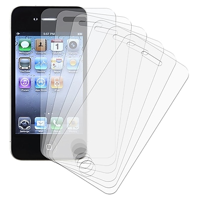 Insten Reusable Screen Protector For Apple iPhone 4 AT T Verizon 6 Set