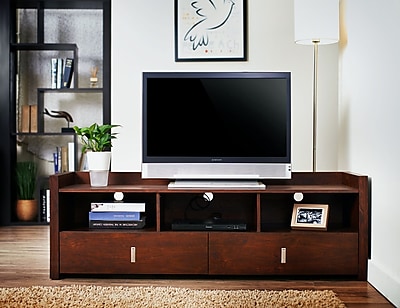 Hokku Designs Hull TV Stand; Vintage Walnut