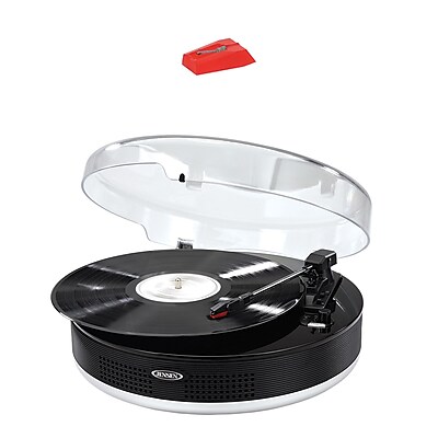 Jensen Bluetooth 3 spd Stereo Turntable With Metal Tone Arm Turntable Needle