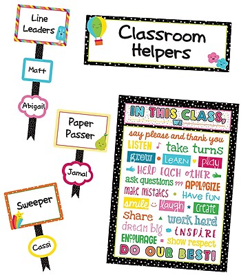 Carson Dellosa School Pop Classroom Management Bulletin Board Set 110329