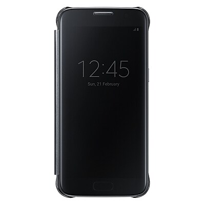 Samsung S-View Flip Cover for Samsung Galaxy S7, Black (EF-ZG930CBEGUS)