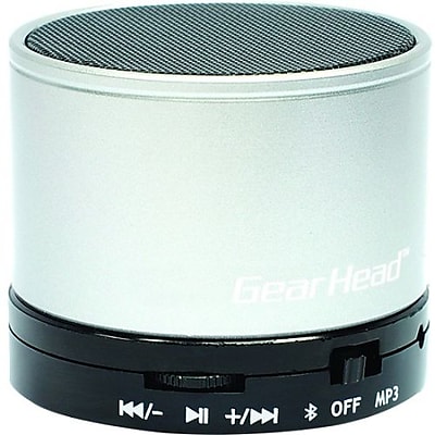 Gear Head BT3500SLV Portable Wireless Speaker System Silver