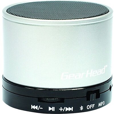 Gear Head BT3500SLV Portable Wireless Speaker System Silver