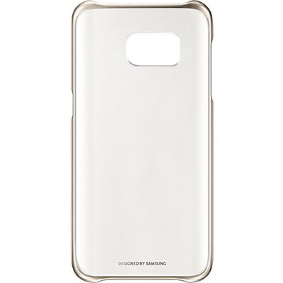 Samsung Protective Cover for Samsung Galaxy S7, Clear Gold (EF-QG930CFEGUS)