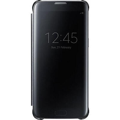 Samsung S-View Flip Cover for Samsung Galaxy S7 Edge, Black (EF-ZG935CBEGUS)