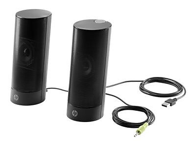 HP N3R89AT USB Business Speakers Black 4 W