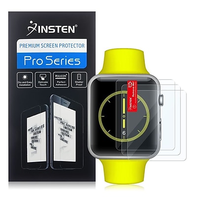 Insten Clear Transparent Screen Protector LCD Guard For Apple Watch 42mm 3 Pack