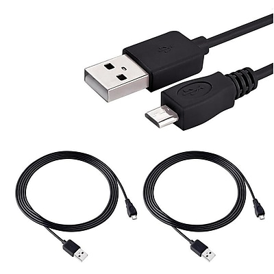 Insten 2-Pack 6' USB Charging Cable for PS4 Playstation 4 Controller