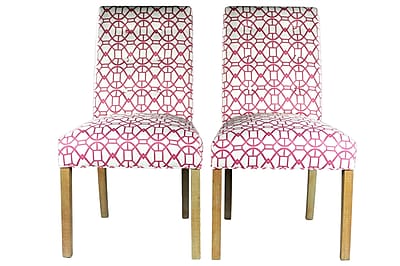Sole Designs Parsons Chair Set of 2 ; Blush